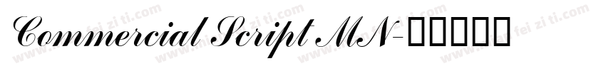 Commercial Script MN字体转换
